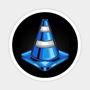 Blue Traffic Cone Magnet